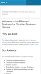Mobile Screenshot of bibleandbusiness.com